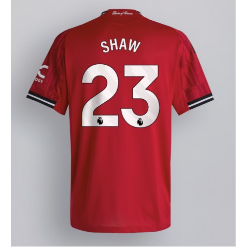 Manchester United Luke Shaw #23 Replika Hemmatröja 2025-26 Kortärmad Manchester United Luke Shaw #23 Replika Hemmatröja 2025-26 Kortärmad
